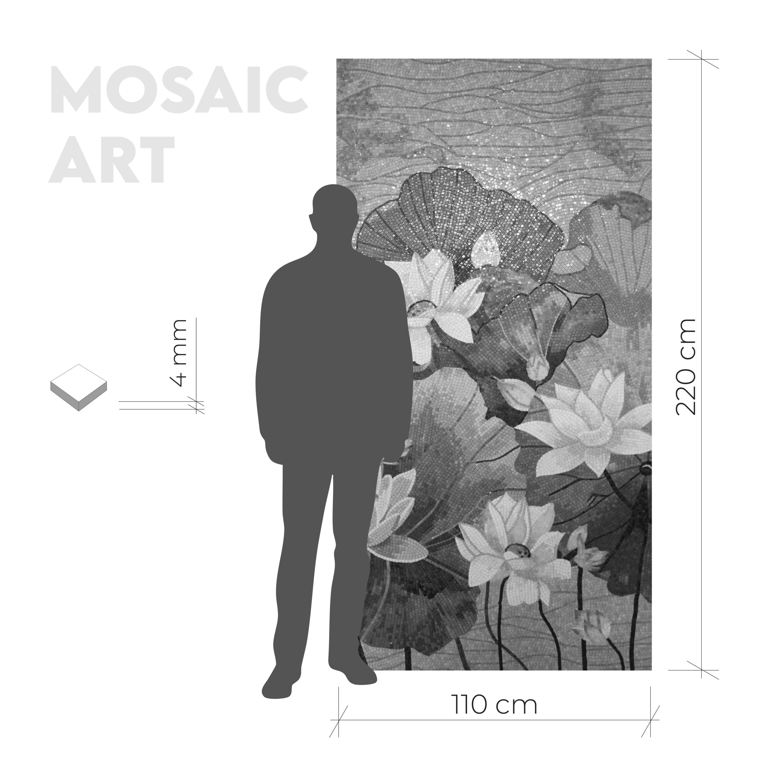 Lillies – 110×220 cm